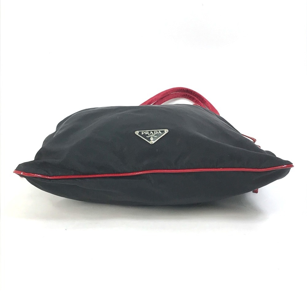 PRADA Bicolor Tote Bag Shoulder Bag Shoulder bag Hand Bag Black Red - Picture 5 of 10